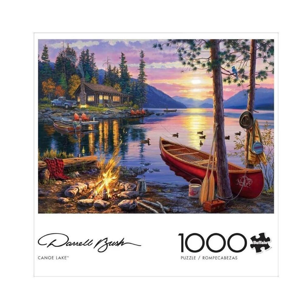 Buffalo Games - Canoe Lake 1000 Piece Puzzle for Adults - Jigsaw Puzzles – Darre